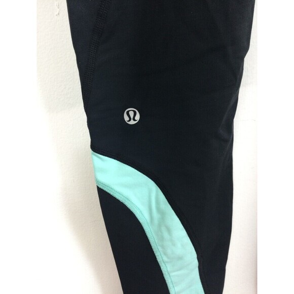 Lululemon Womens Run Inspire Tight Leggings Crop Back Zip Pocket Size 10 - Picture 2 of 10